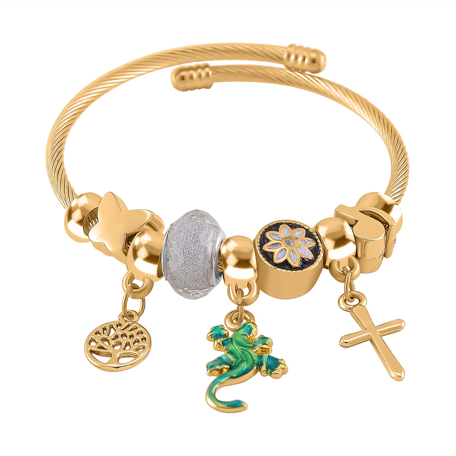 Designer Inspired White Crystal  Bracelet