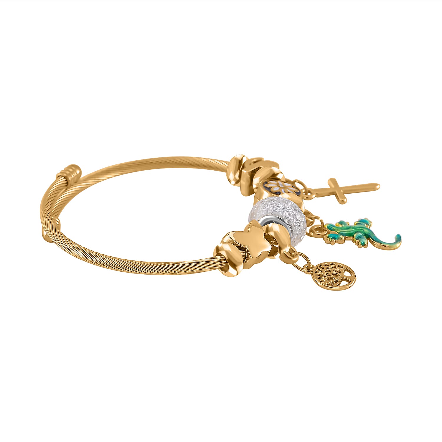 Designer Inspired White Crystal  Bracelet