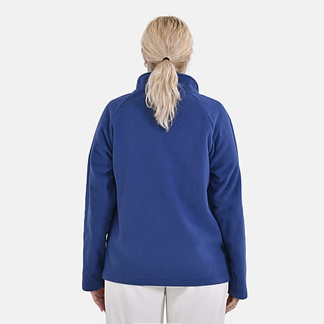 La Marey Teddy Borg Fleece Zip-up Jacket (Size M) - Blue