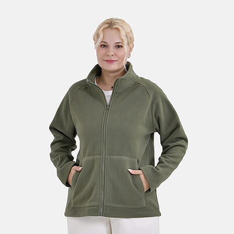 La Marey Polar Fleece Jacket (Size L) - Olive Green