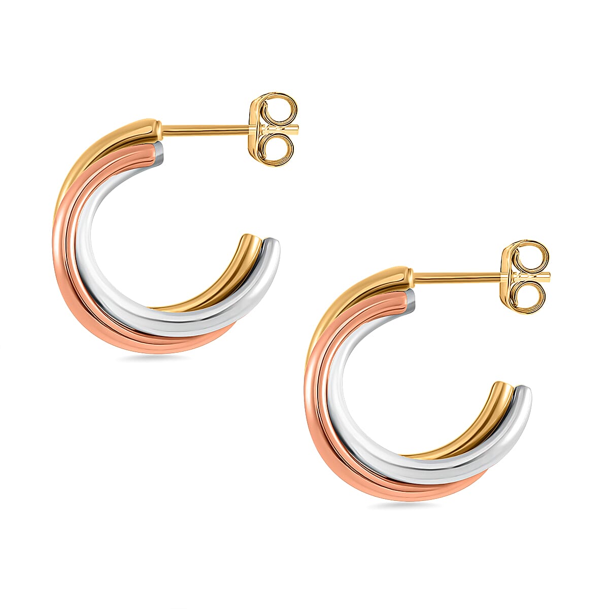 Designer Inspired - 3 Tone Plating Earring