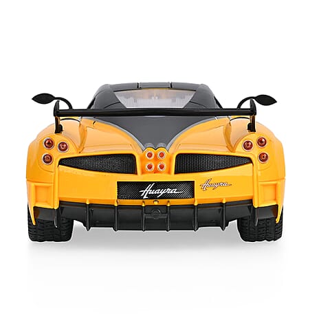 5 Function Remote Control Racing Car With Front & Rear Lights - Yellow