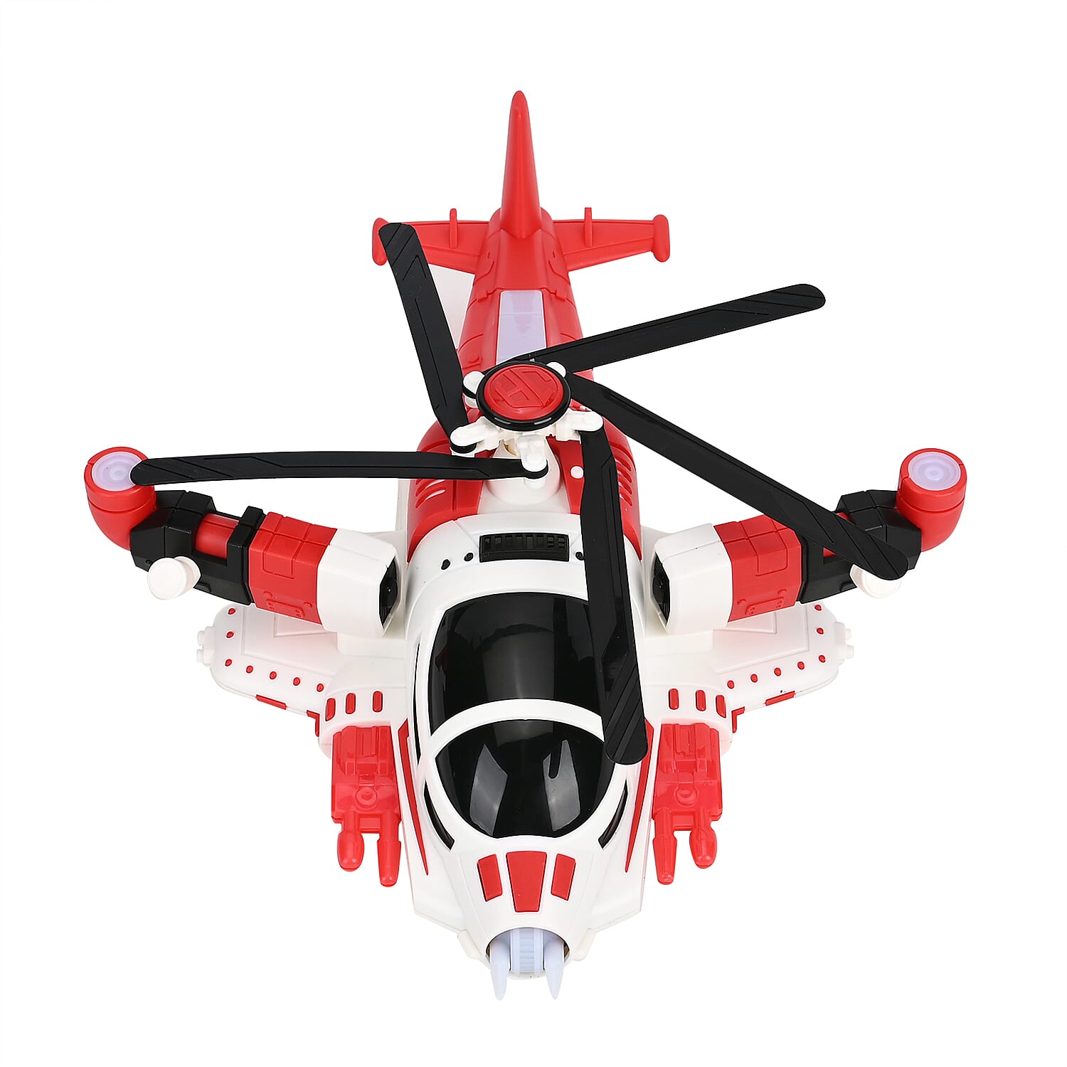 Electronic Light Music Fighter Plane - Red