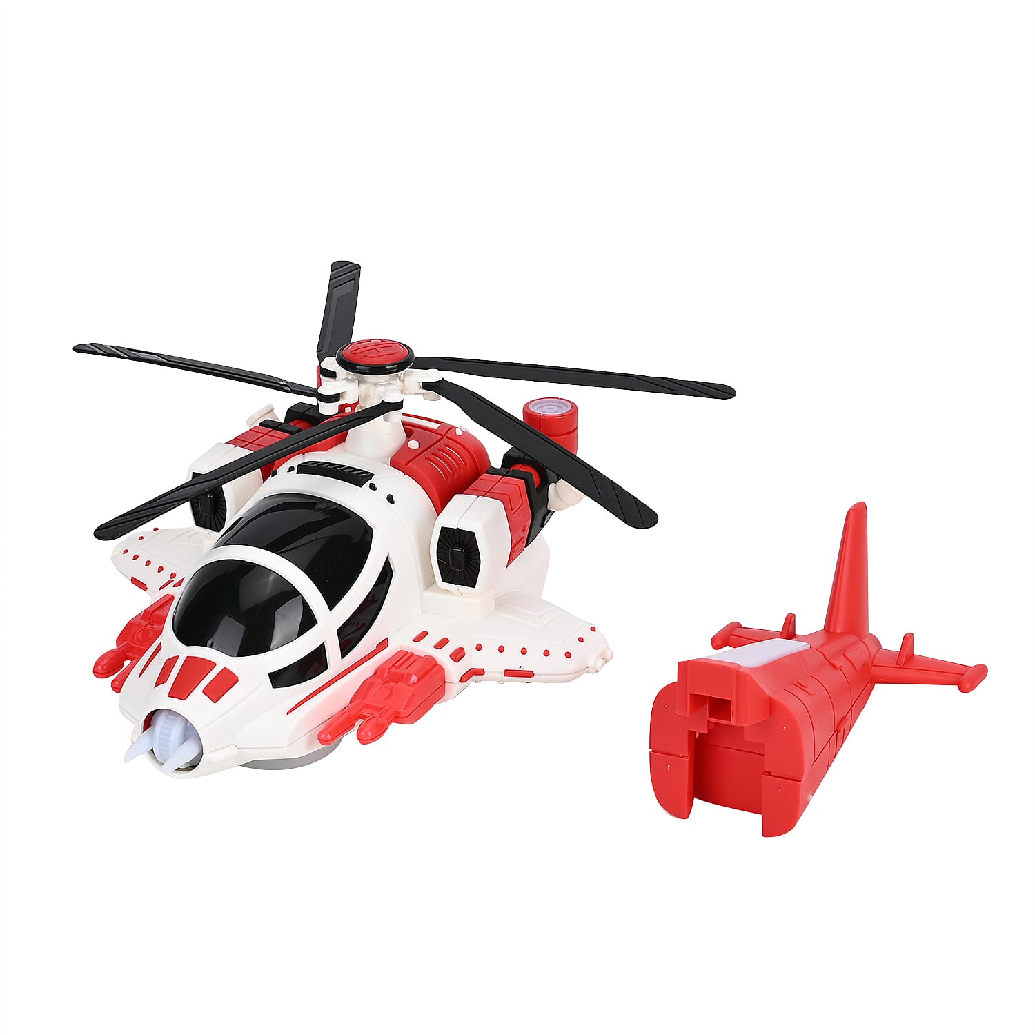 Electronic Light Music Fighter Plane - Red