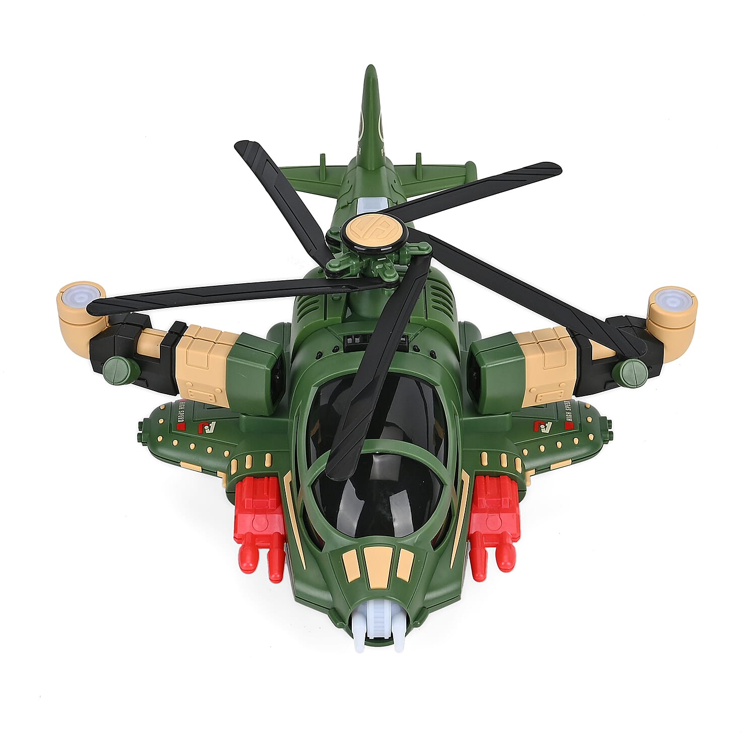 Electronic Light Music Fighter Plane - Green