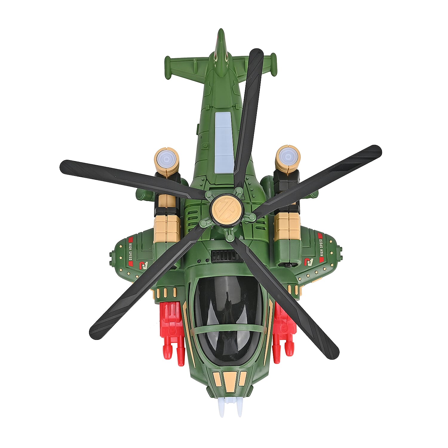 Electronic Light Music Fighter Plane - Green