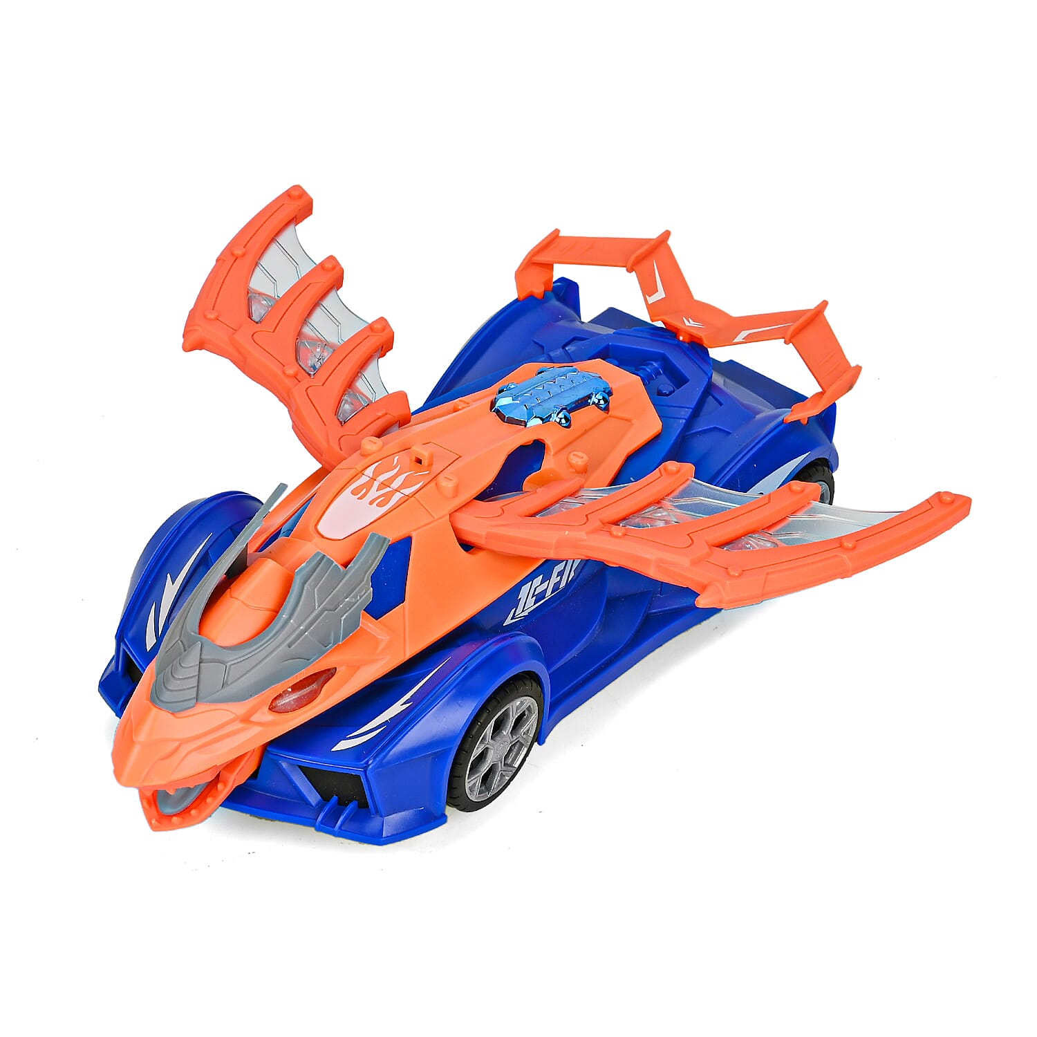 Electronic Light Music Mechanical Wing Dragon Car - Blue