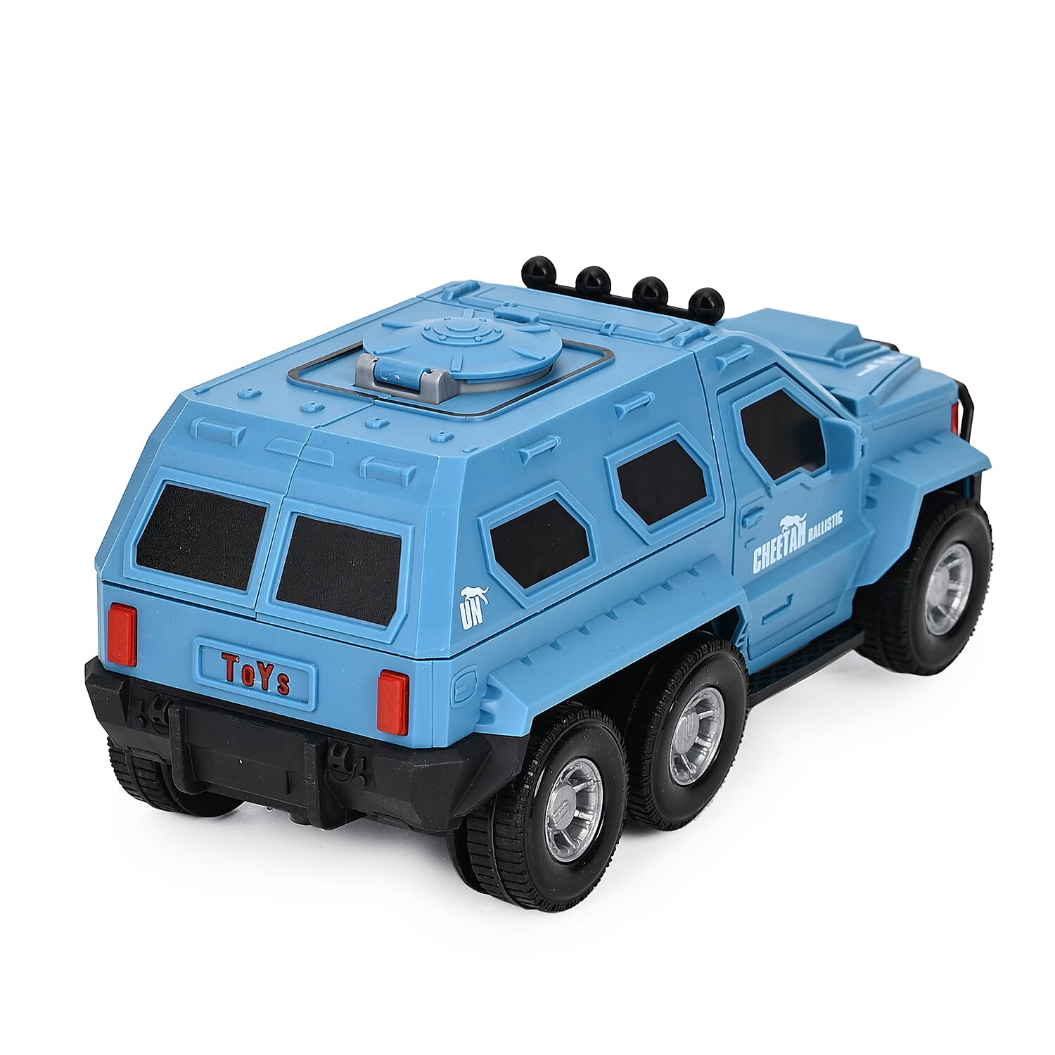 Electronic Light Music Army Truck - Blue