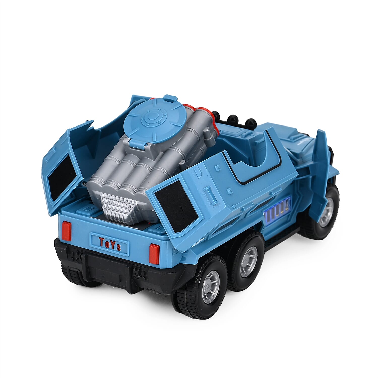 Electronic Light Music Army Truck - Blue