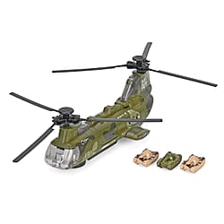 Electronic Military Plane Toy with Light And Music And 3 Army Tanks
