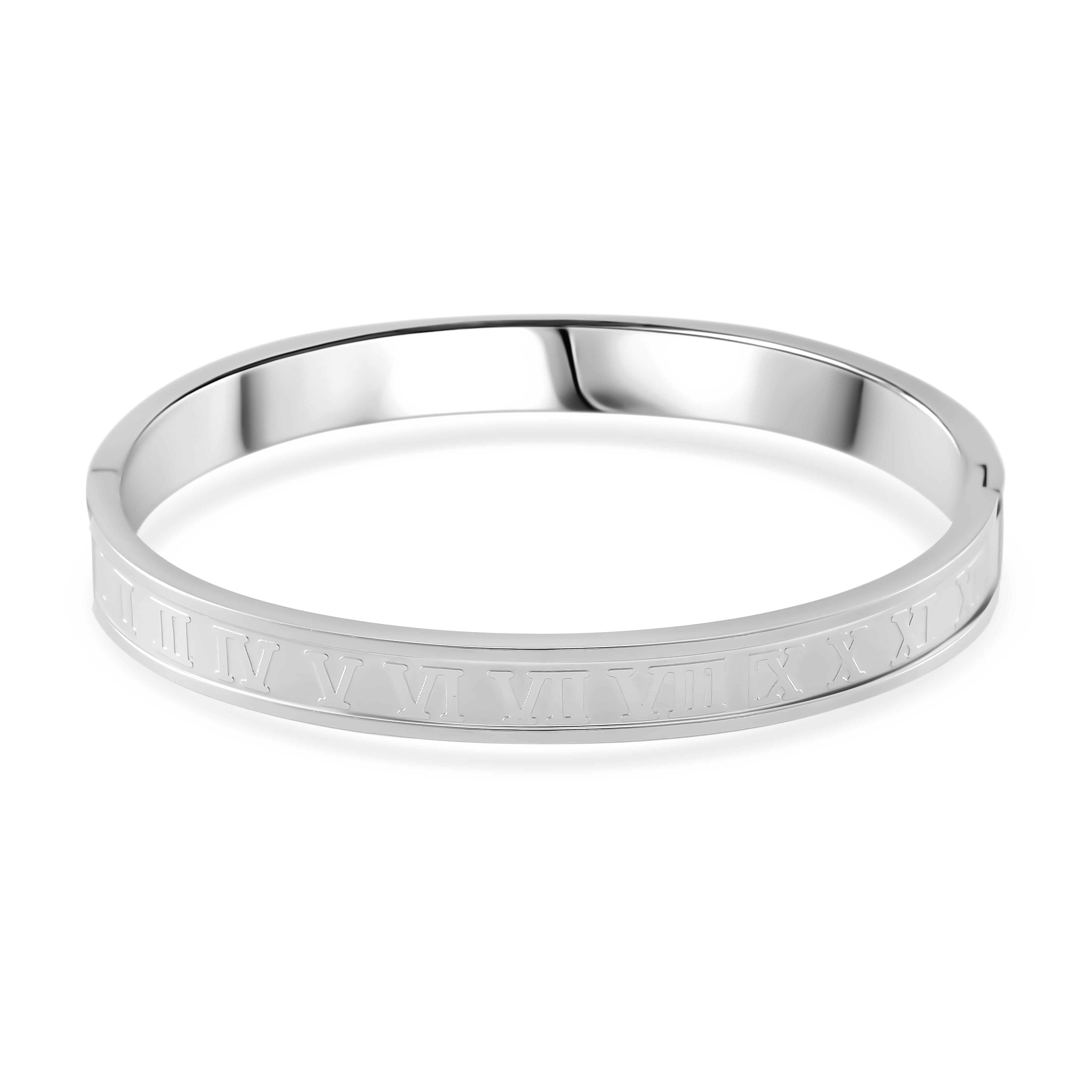 Closeout Deal - Roman Numeral Bangle (Size - 7.5)