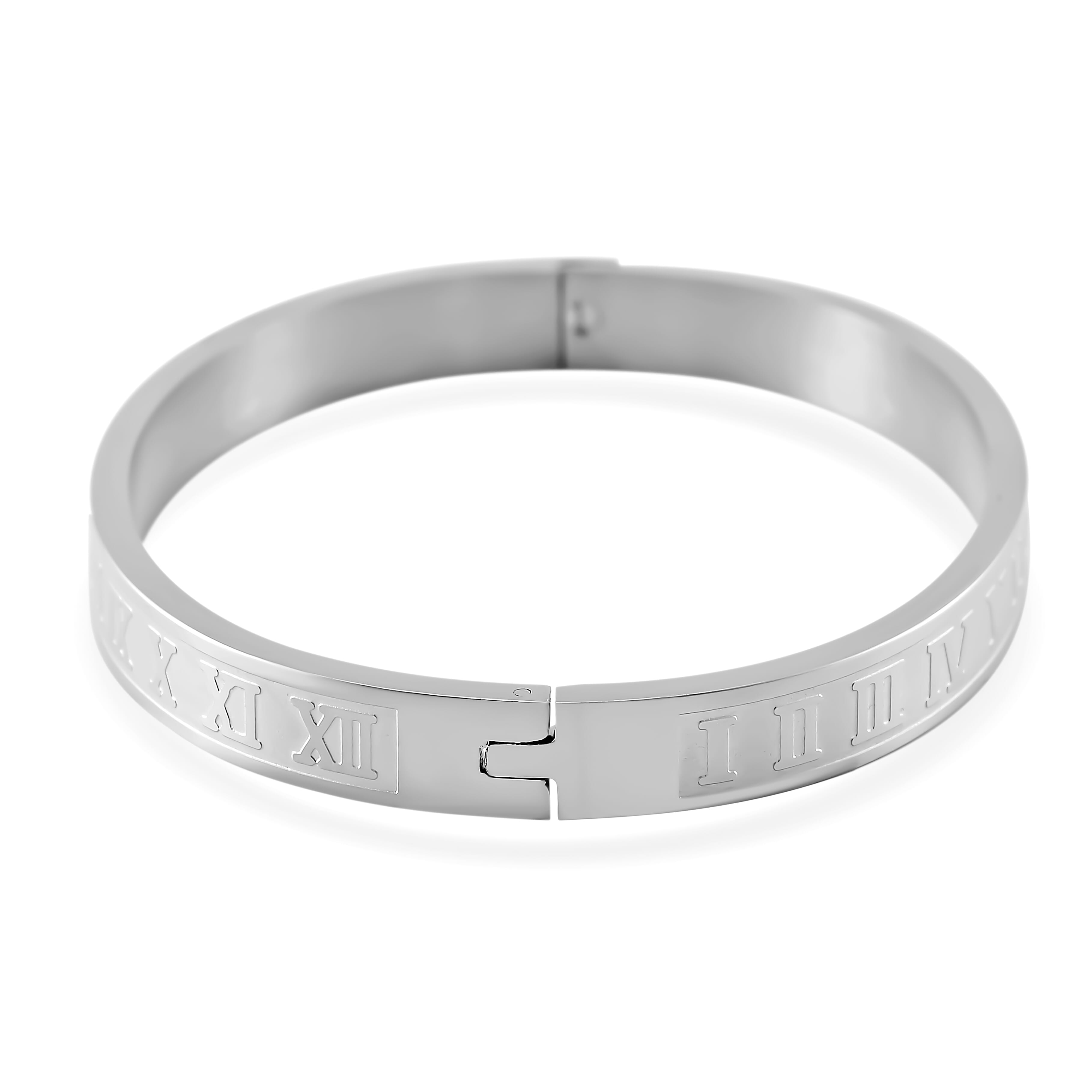 Closeout Deal - Roman Numeral Bangle (Size - 7.5)