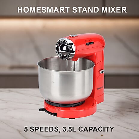 Multi-purpose Stand Mixer with 3.5L Capacity- Red