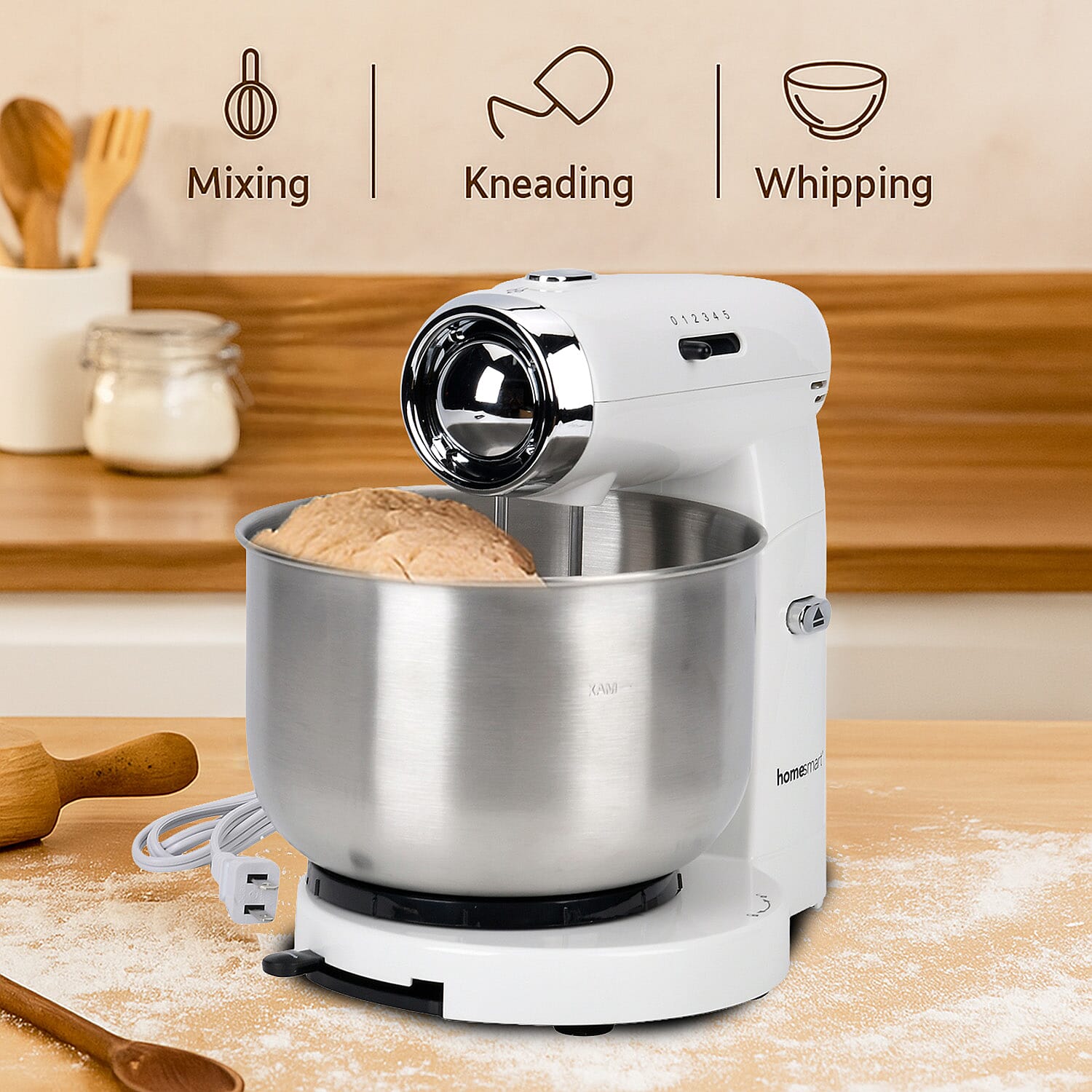 Multi-purpose Stand Mixer - 3.5L Capacity - White