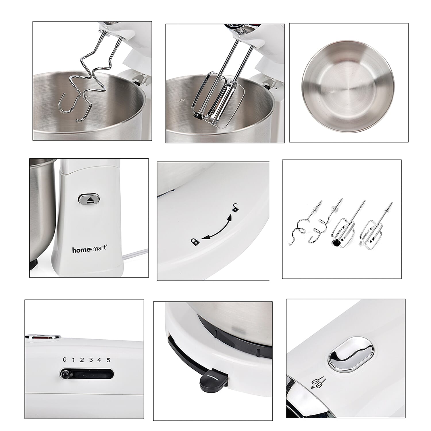 Multi-purpose Stand Mixer - 3.5L Capacity - White