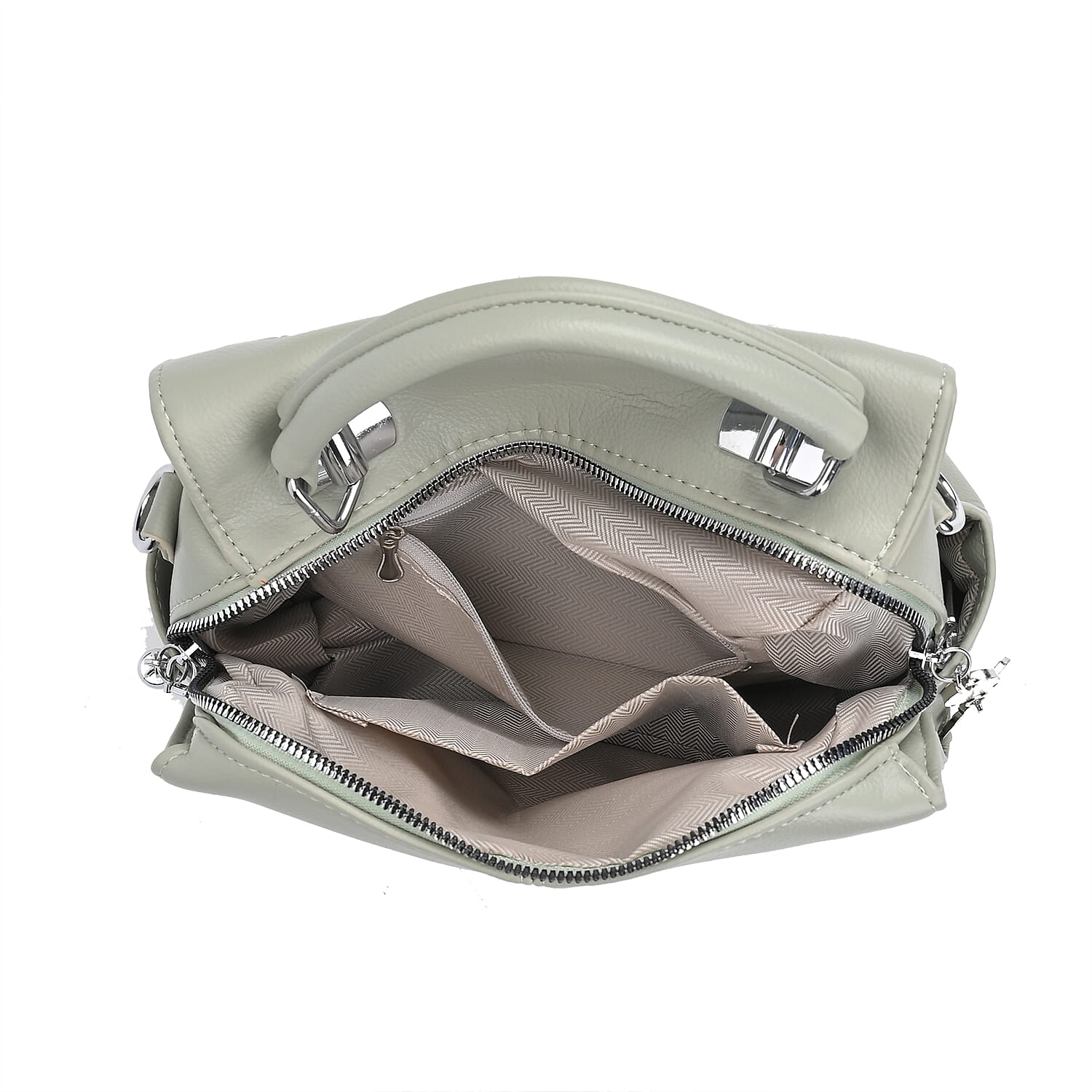 Leatherette Crossbody Bag with Tassel - Dollar Accessories - Olive Leatherette Crossbody Bag with Tassel - Dollar Accessories - Olive
