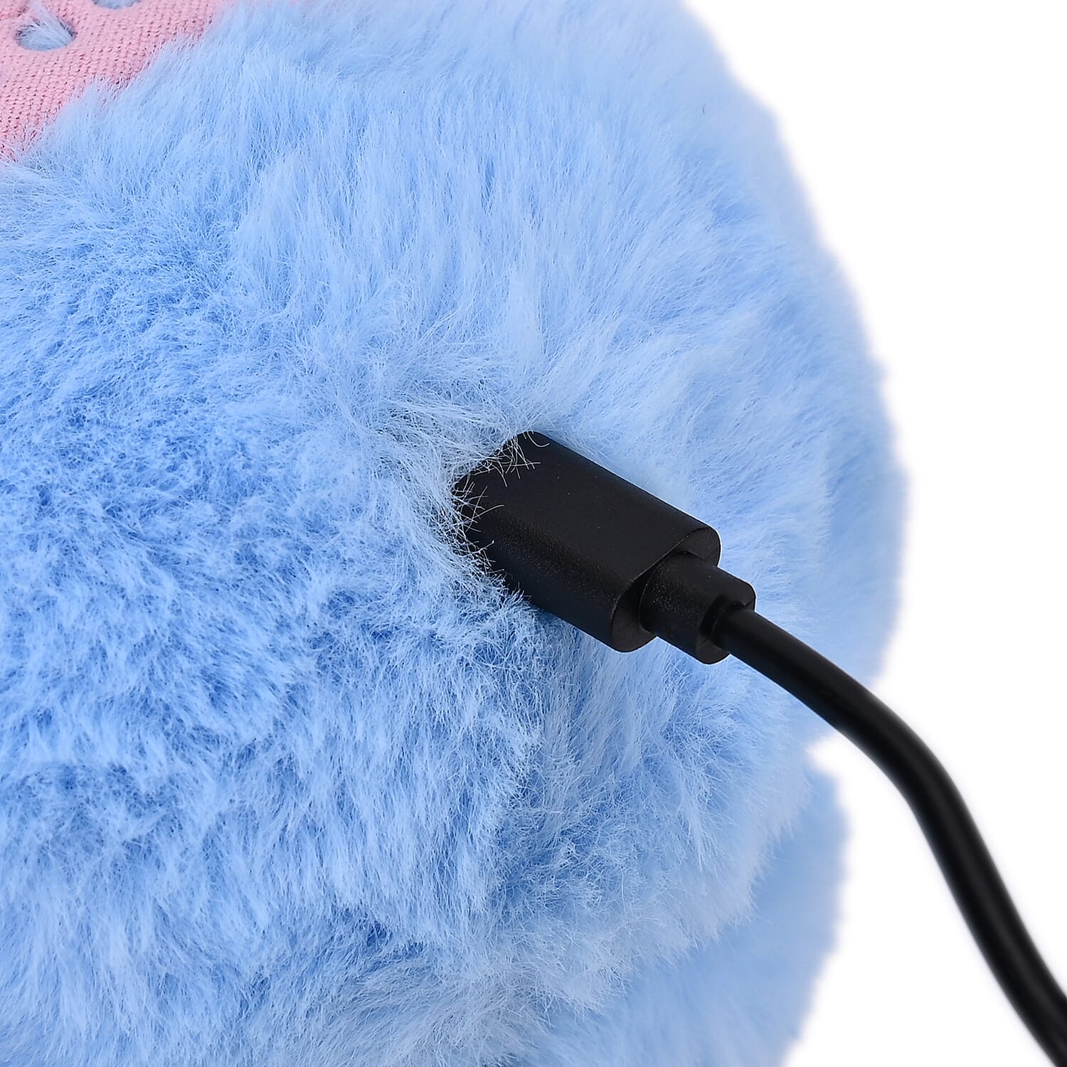 Plush Bluetooth Headphone with Speaker - Azure Blue Plush Bluetooth Headphone with Speaker - Azure Blue