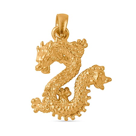 LIQUIDATION DEAL  Biggest Gold Offer 2024- 24K (99.99% Purity) Yellow Gold Large Dragon Pendant