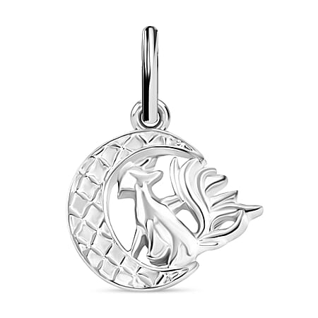 Sterling Silver Kitsune Pendant