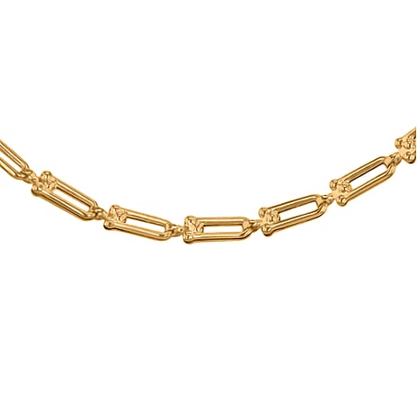 Designer Inspired Industrial link 9k Gold Necklace (Size - 18)