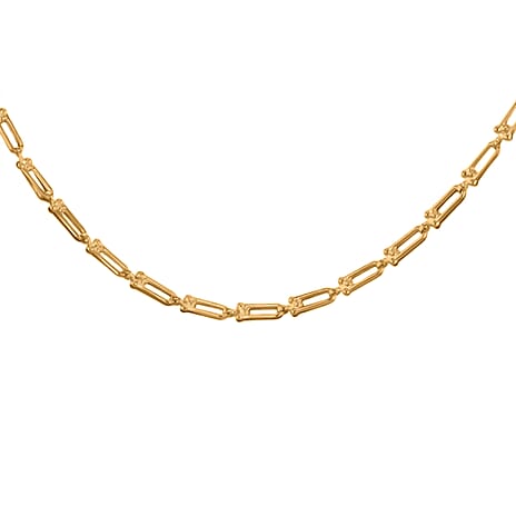 Designer Inspired Industrial link 9k Gold Necklace (Size - 18)