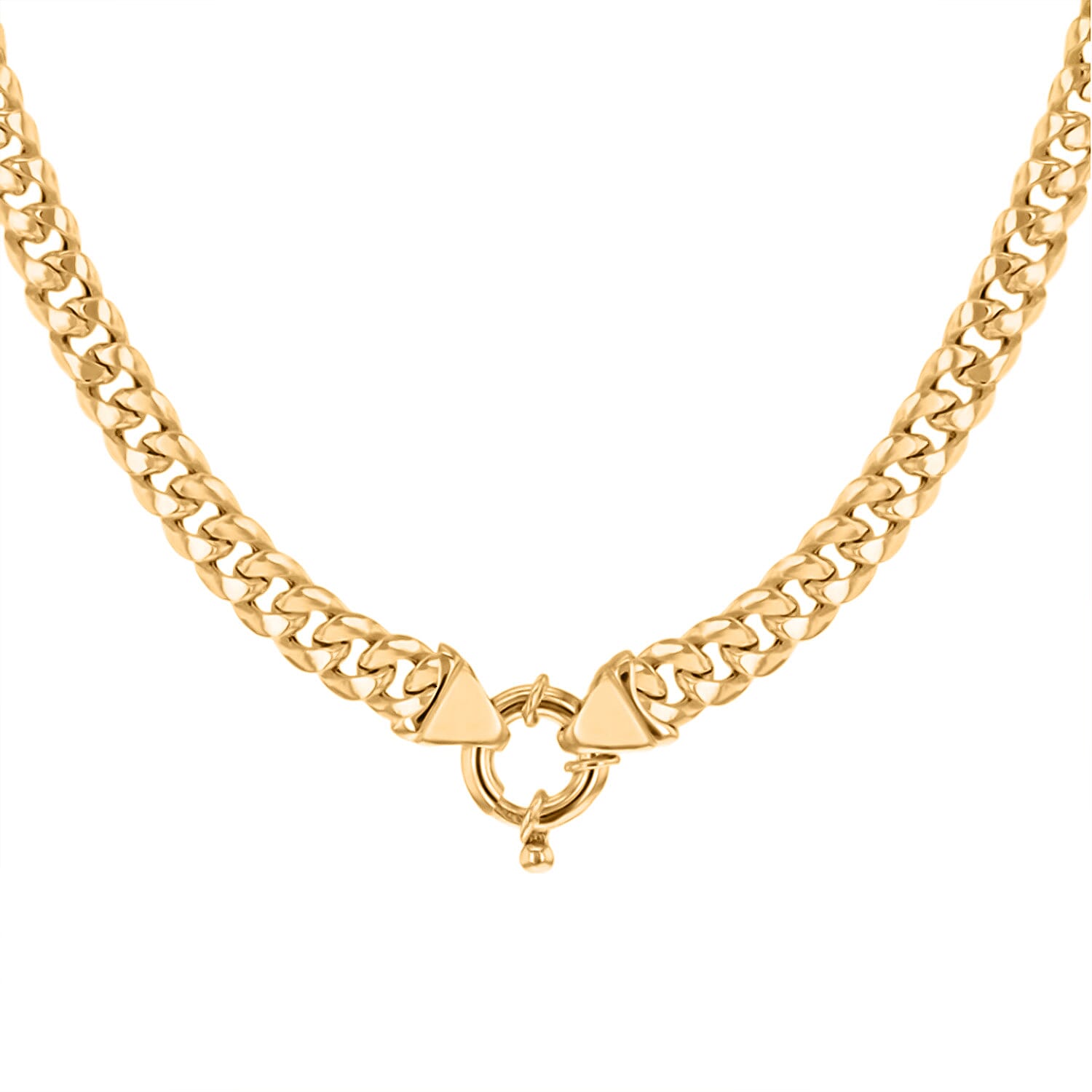 Bond Street CloseOut - 9K Yellow Gold Miami Cuban Necklace (Size - 18), Gold Wt. 18.5 Gms