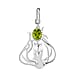 African Amethyst Solitaire Pendant in Sterling Silver
