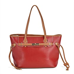 Leather Patterned Tote Bag