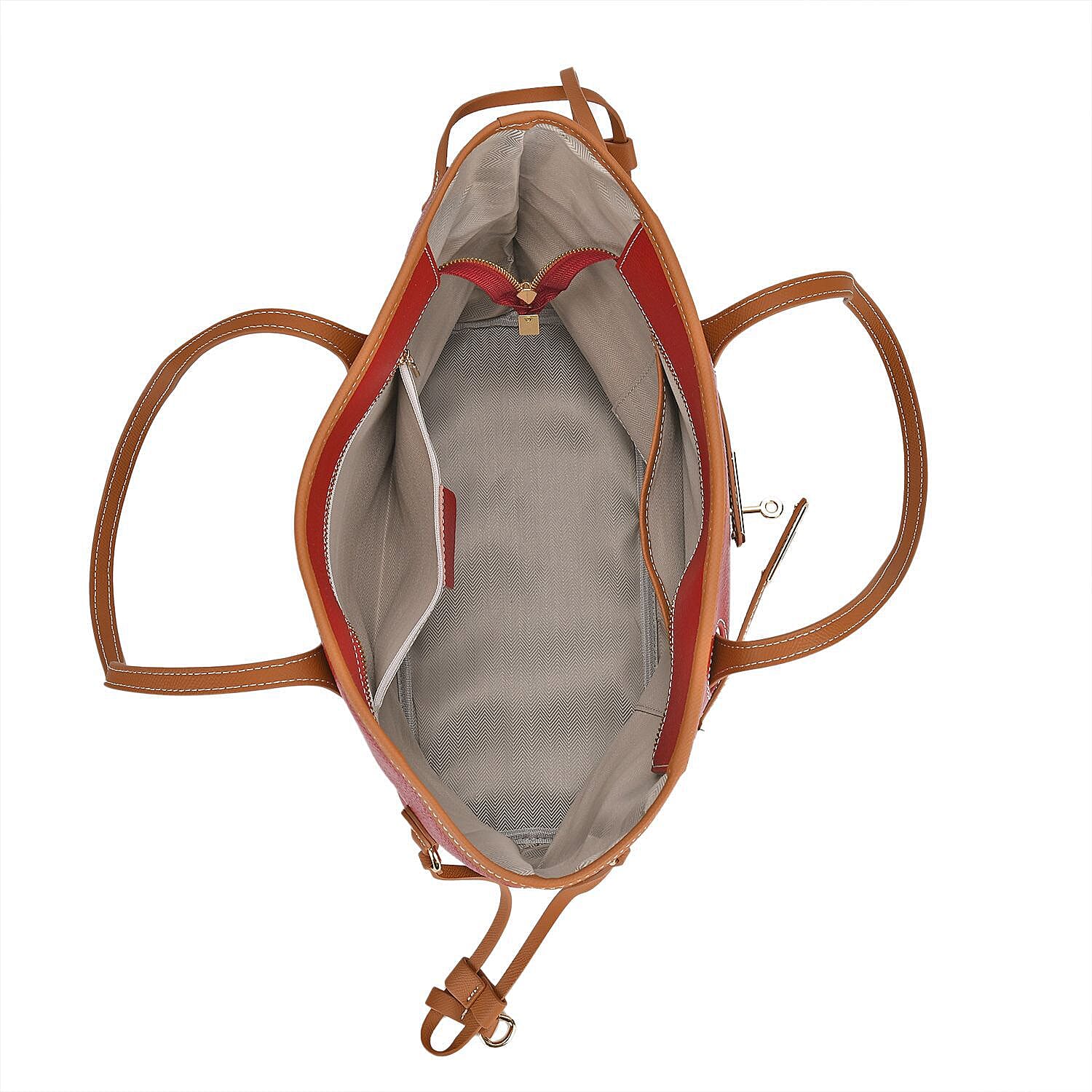Genuine Leather Tote Bag- Burgundy Genuine Leather Tote Bag- Burgundy