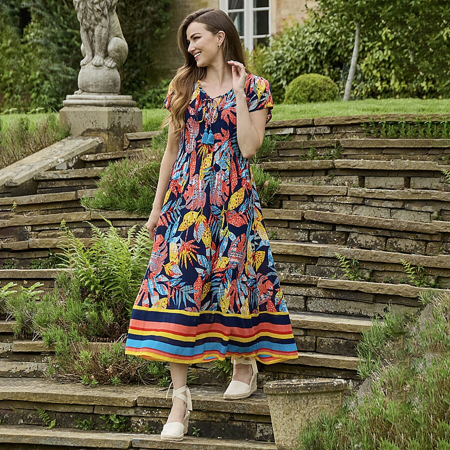 Mudflower Printed Maxi Dress