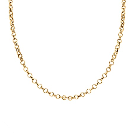 BIGGEST 9K Yellow Gold Belcher Necklace With Spring Clasp (Size - 18)