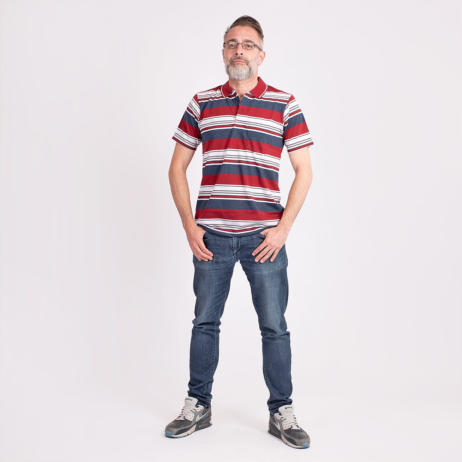 JJ Willis Block Stripe Polo Shirt