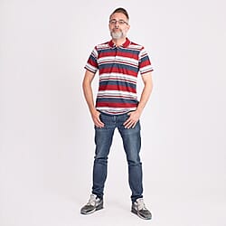 JJ Willis Block Stripe Polo Shirt