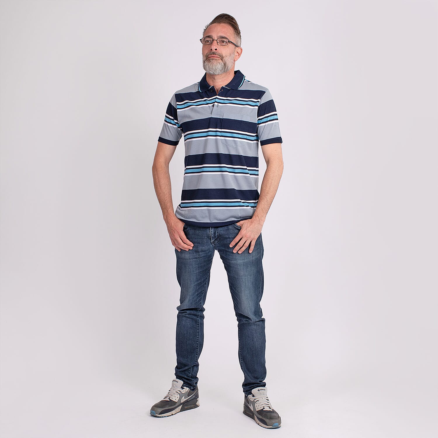 JJ Willis Block Stripe Polo Shirt