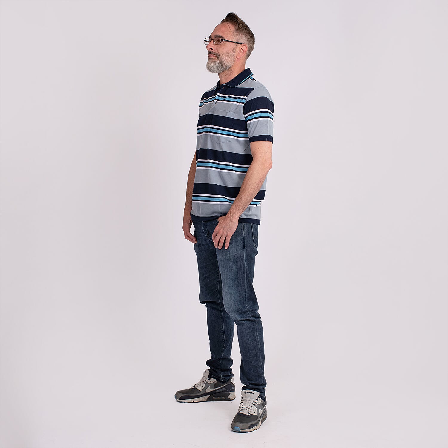 JJ Willis Block Stripe Polo Shirt