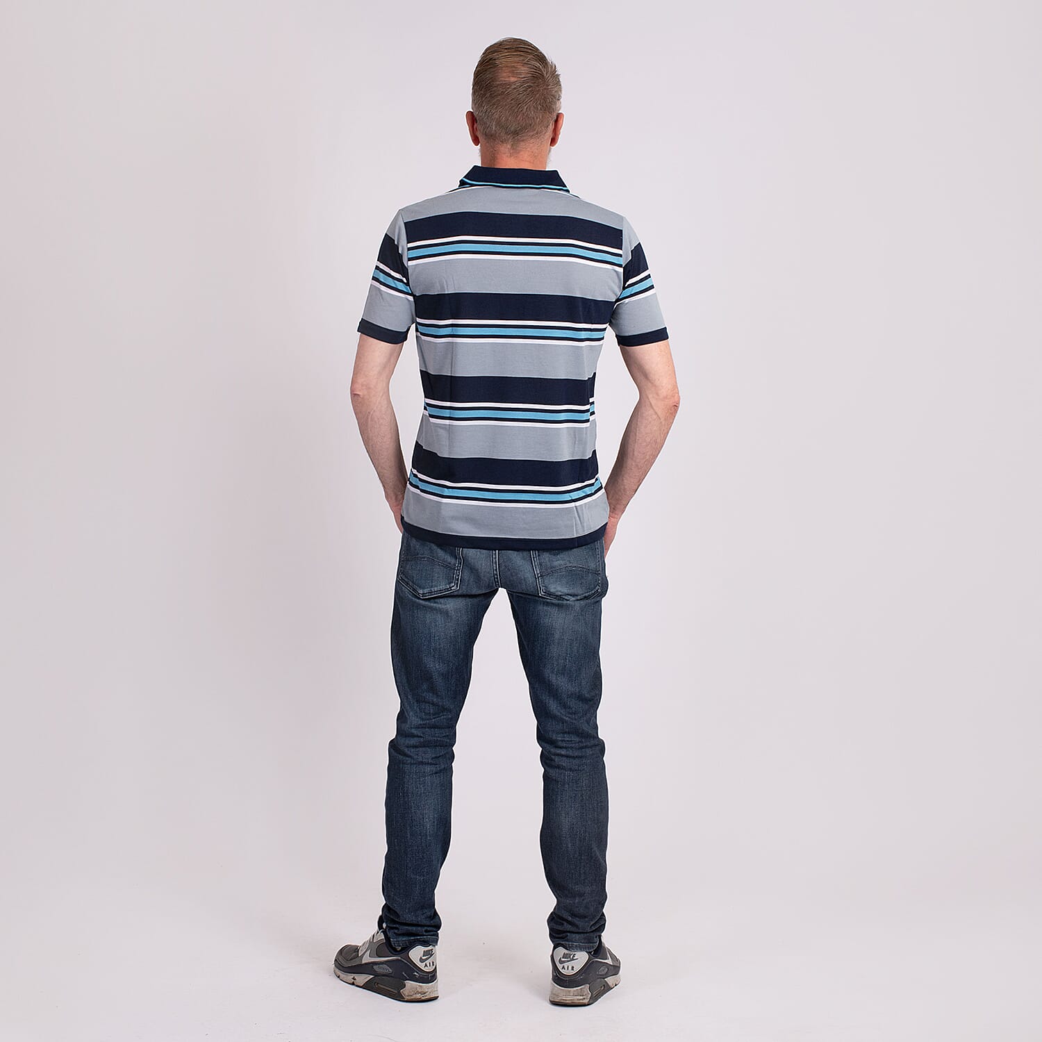 JJ Willis Block Stripe Polo Shirt