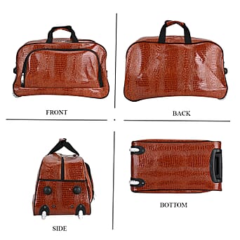 https://tjcuk.sirv.com/Products/78/4/7845084/Passage-PU-Crocodile-Travel-Bag-Size-59x35x30-cm-Brown_7845084_3.jpg?w=342&h=342