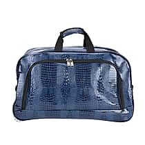 Passage Faux Leather Crocodile-Embossed Travel Bag