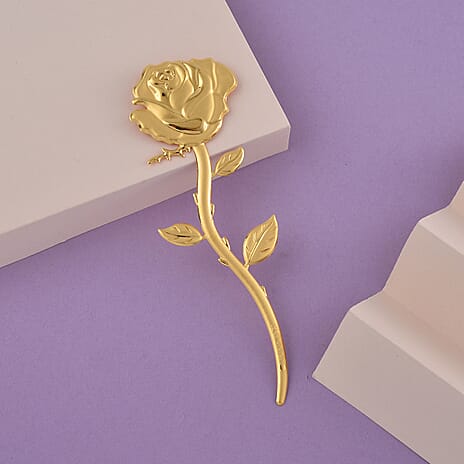 THE ULTRA LUXURY GOLD STATEMENT - Collectors Edition - 24K Gold (99.9% Purity) Rose Collectable,  Symbolizing Love, Passion and Friendship 10.5 x 4.5 CM