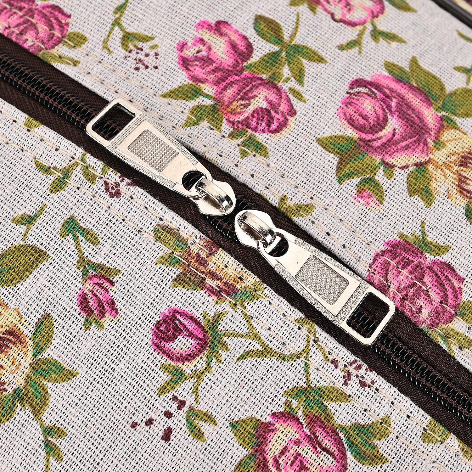Passage Flower Pattern Travel Bag with Adjustable Handle - Wheel - Pink Passage Flower Pattern Travel Bag with Adjustable Handle - Wheel - Pink