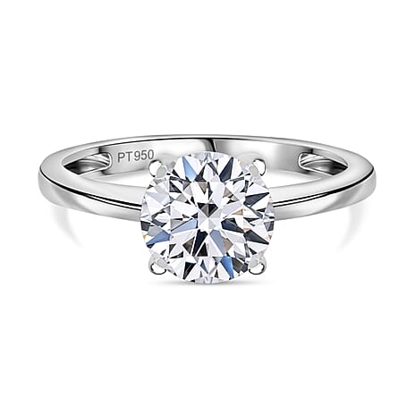 JCK Vegas Closeout Luxuriant Diamond - 950 Platinum SGL Certified Lab Grown Diamond (SI-G-H) Ring 1.50 Ct