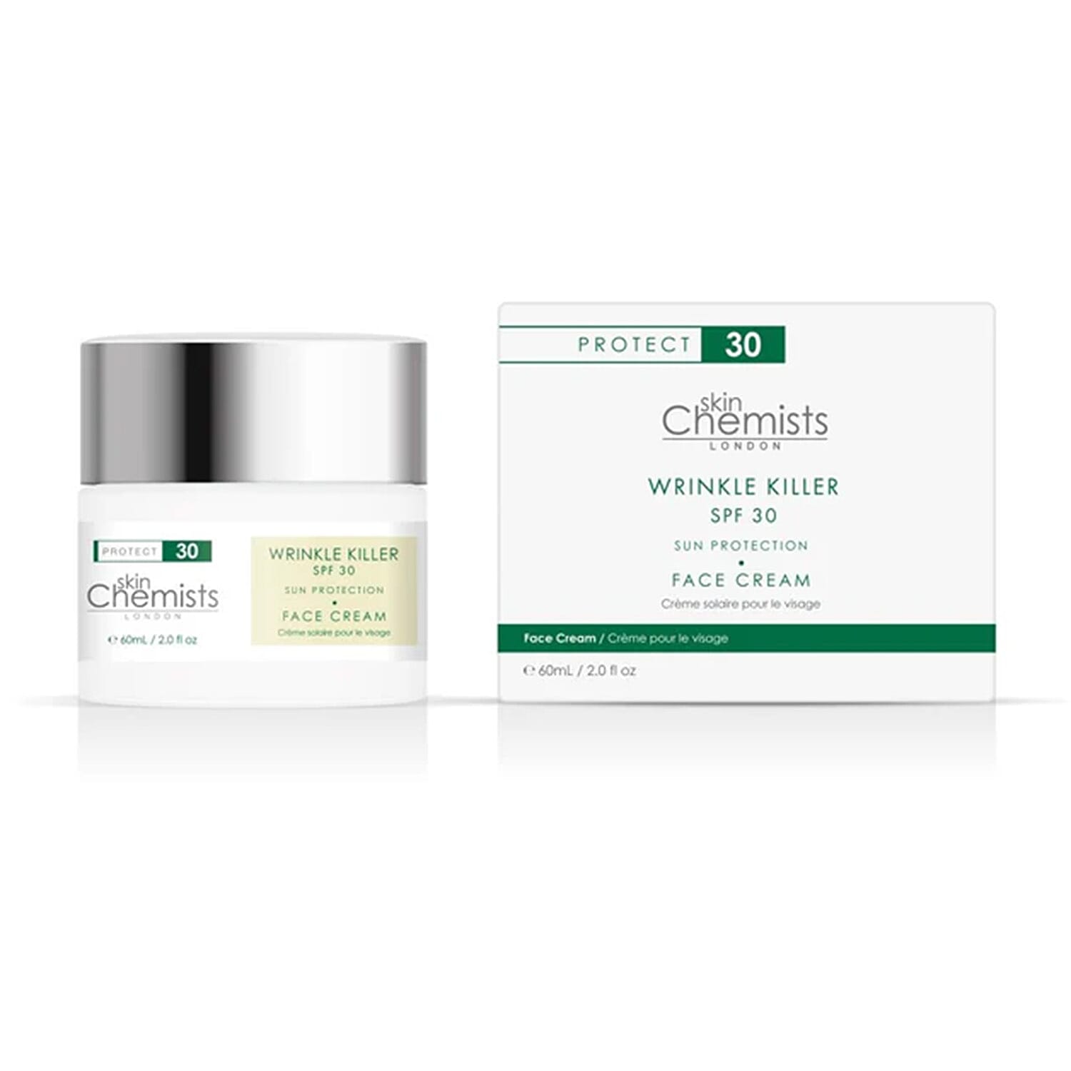 SkinChemists Wrinkle Killer SPF 30 Face Cream - 60ml