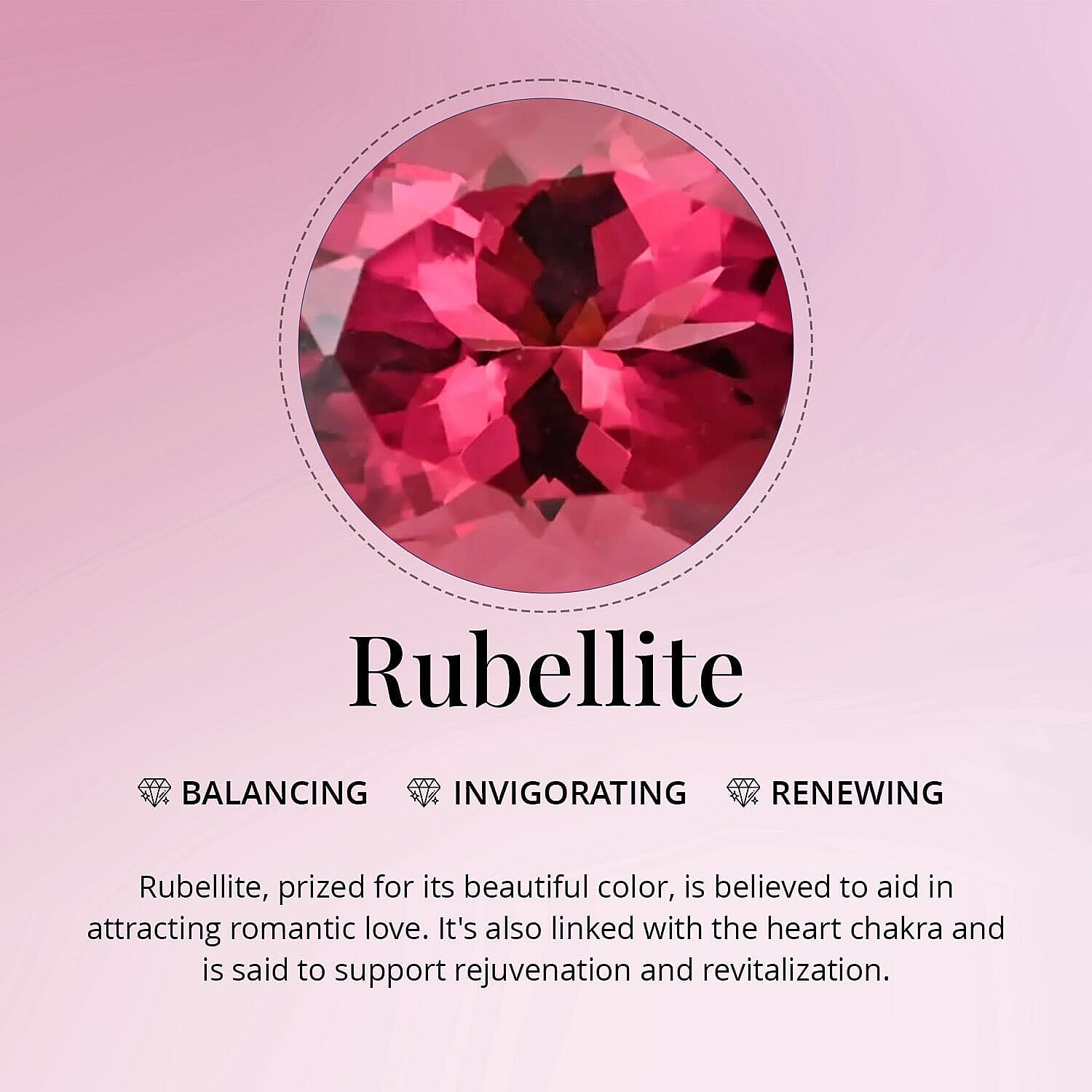 Rubellite Round 6 mm