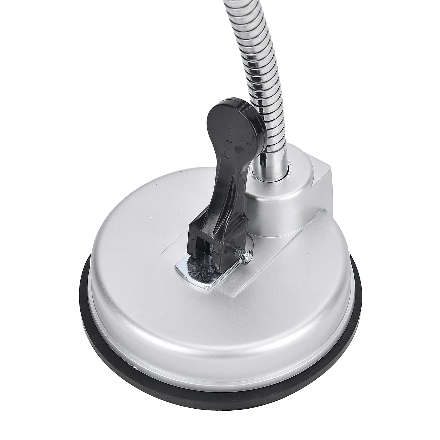 Suction Cup Hair Dryer Holder - Black & Silver