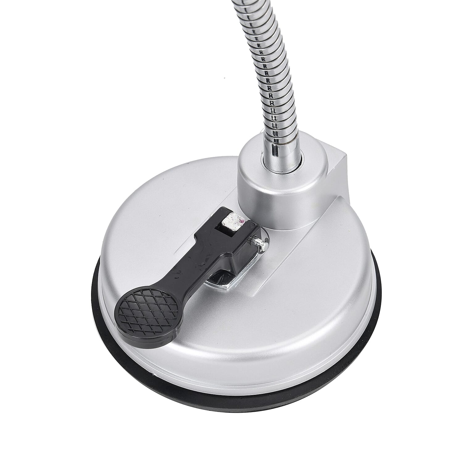 Suction Cup Hair Dryer Holder - Black & Silver