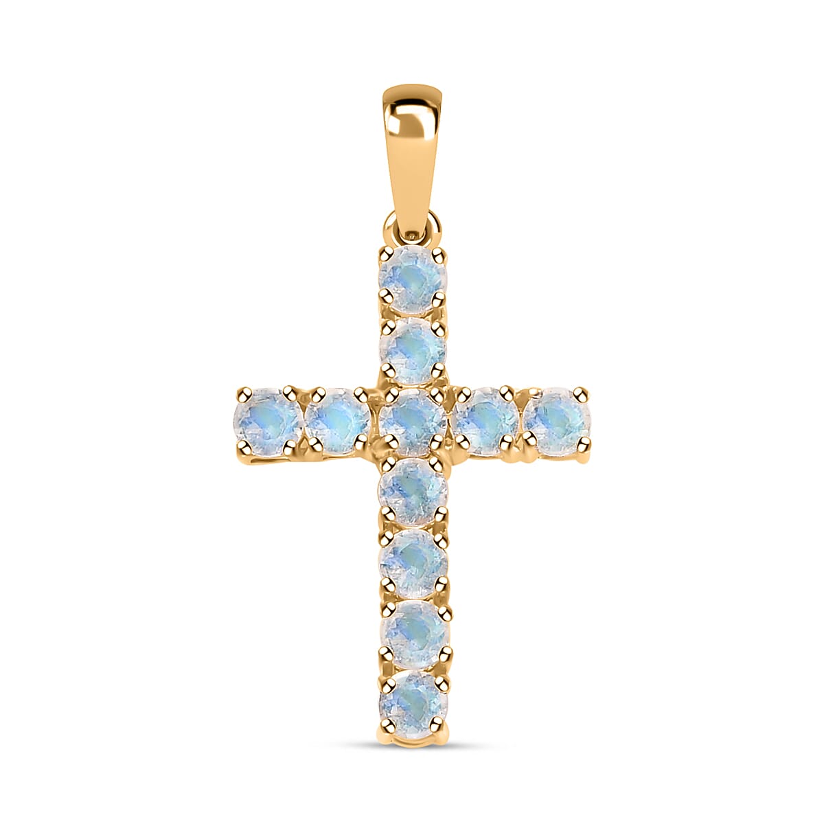 9K Yellow Gold  AA   Moon Glow Stone  Pendant 1.32 ct,  Gold Wt. 0.8 Gms  0.748  Ct.