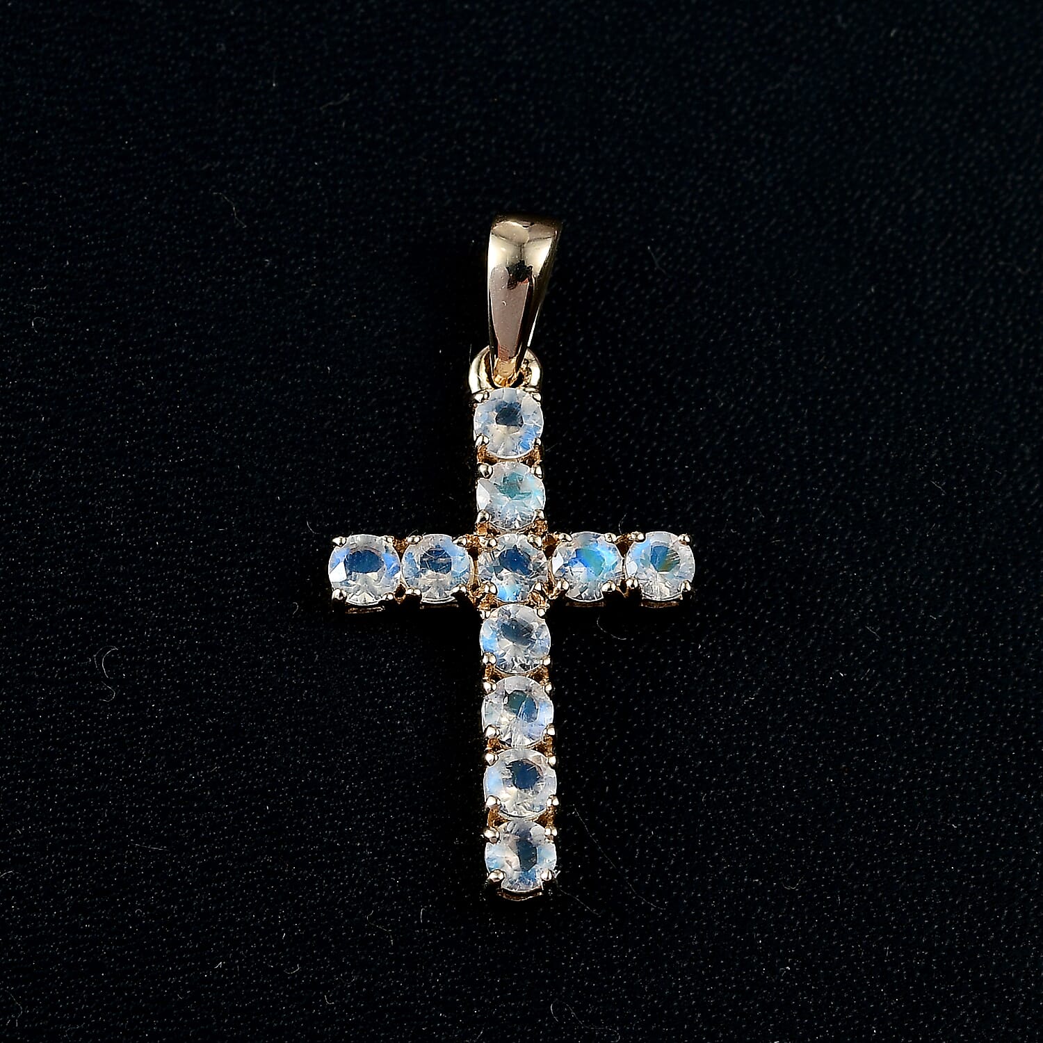 9K Yellow Gold  AA   Moon Glow Stone  Pendant 1.32 ct,  Gold Wt. 0.8 Gms  0.748  Ct.