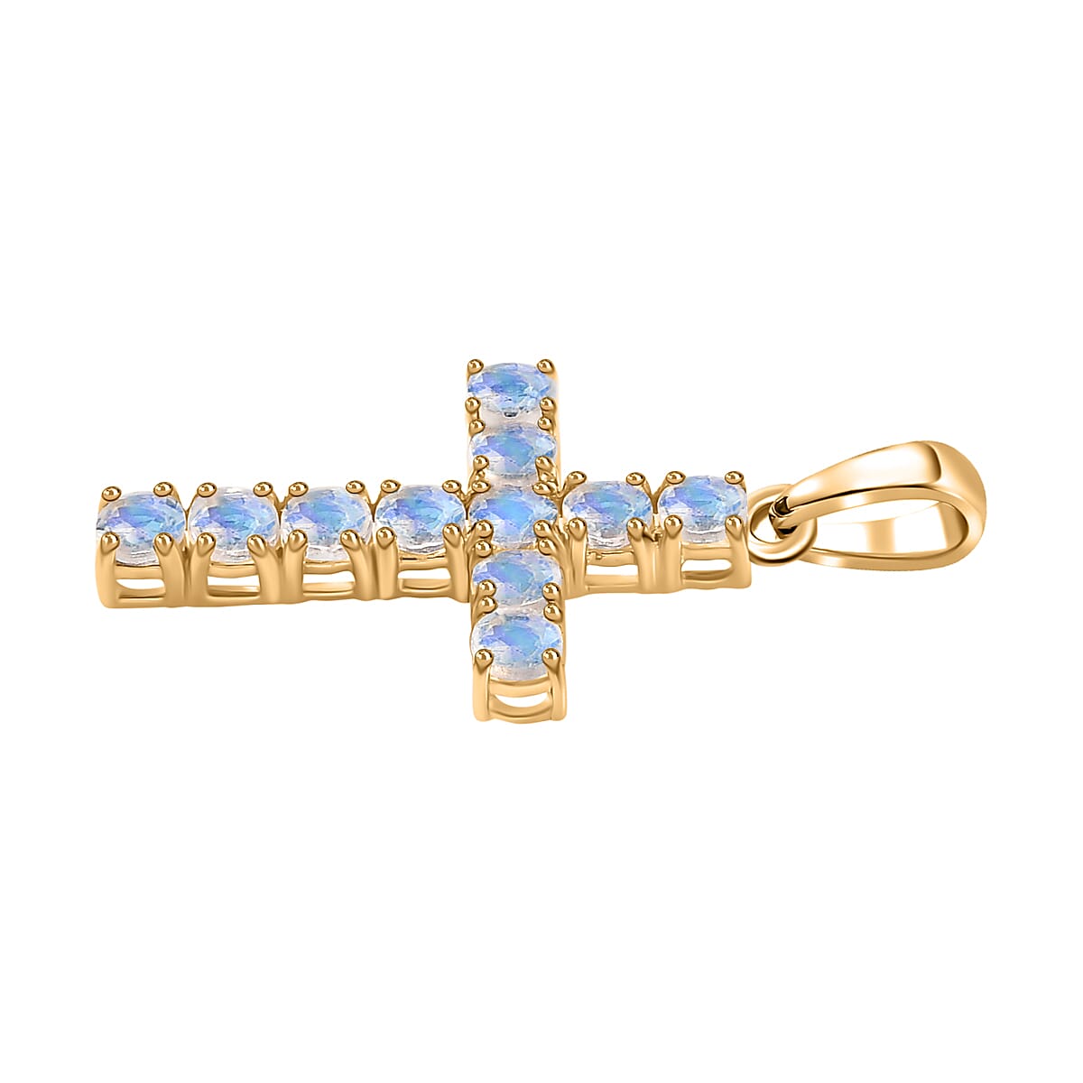 9K Yellow Gold  AA   Moon Glow Stone  Pendant 1.32 ct,  Gold Wt. 0.8 Gms  0.748  Ct.