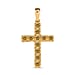 Birthstone Cross Collection - 9K Yellow Gold AA Tanzanite Cross Pendant