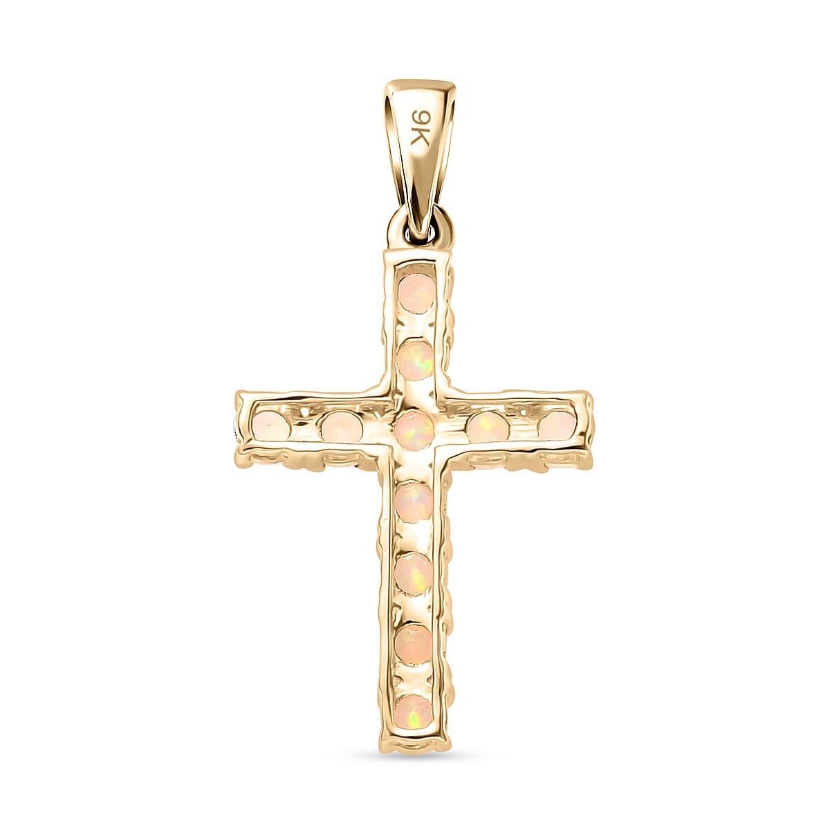 9K Yellow Gold  AA   Ethiopian Opal  Pendant 0.46 ct,  Gold Wt. 0.92 Gms  0.462  Ct.